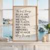 The Best Things in Life Print, Inspirational Quote Art, Minimalist Decor, Family Quote, Gift