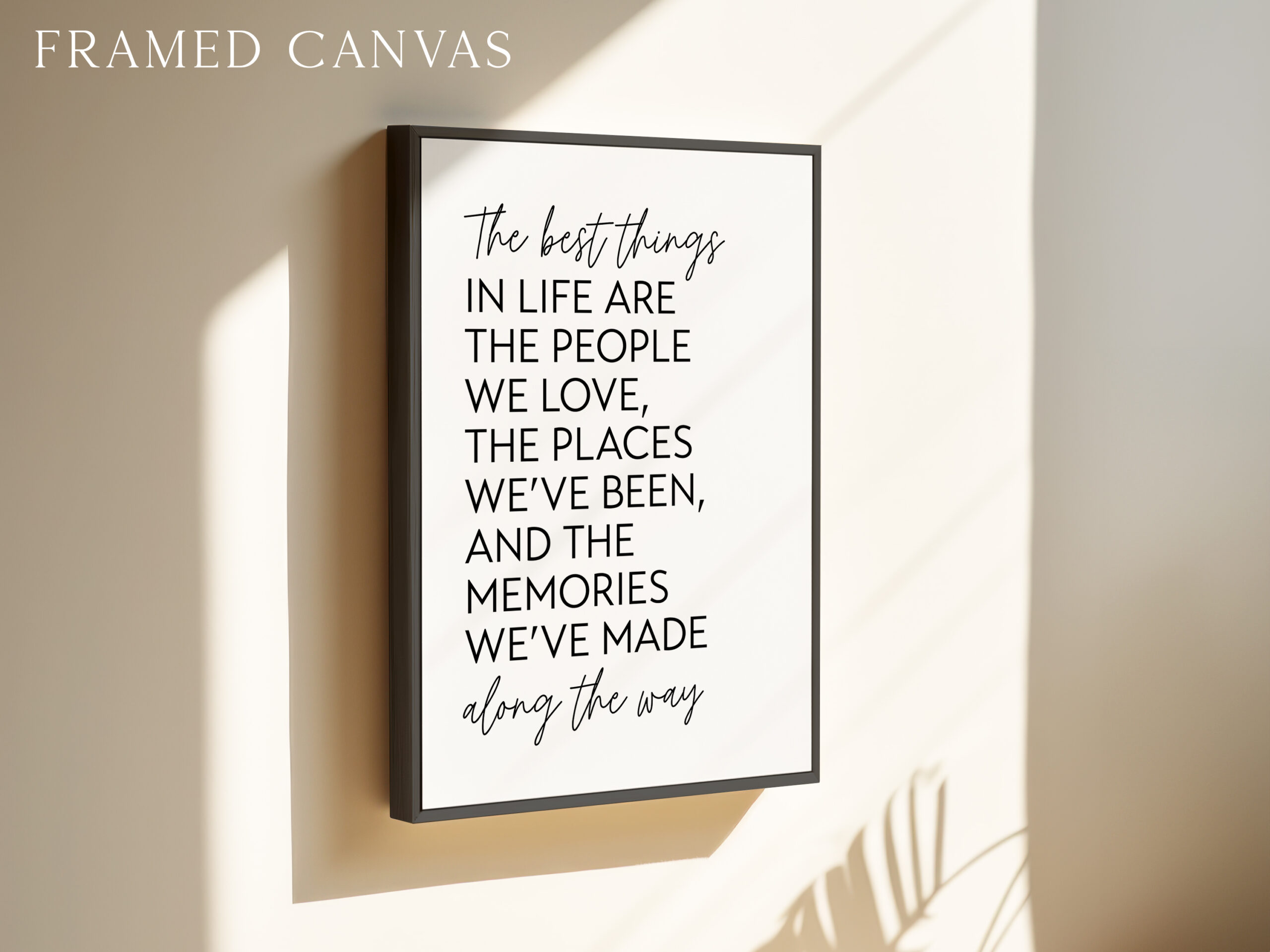 The Best Things in Life Print, Inspirational Quote Art, Minimalist Decor, Family Quote, Gift - Image 3