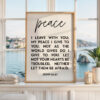 Christian Wall Art, Peace I Leave With You Print, John 14:27, Wall Decor Christian Wall Art, Peace I Leave With You Print, John 14:27, Wall Decor