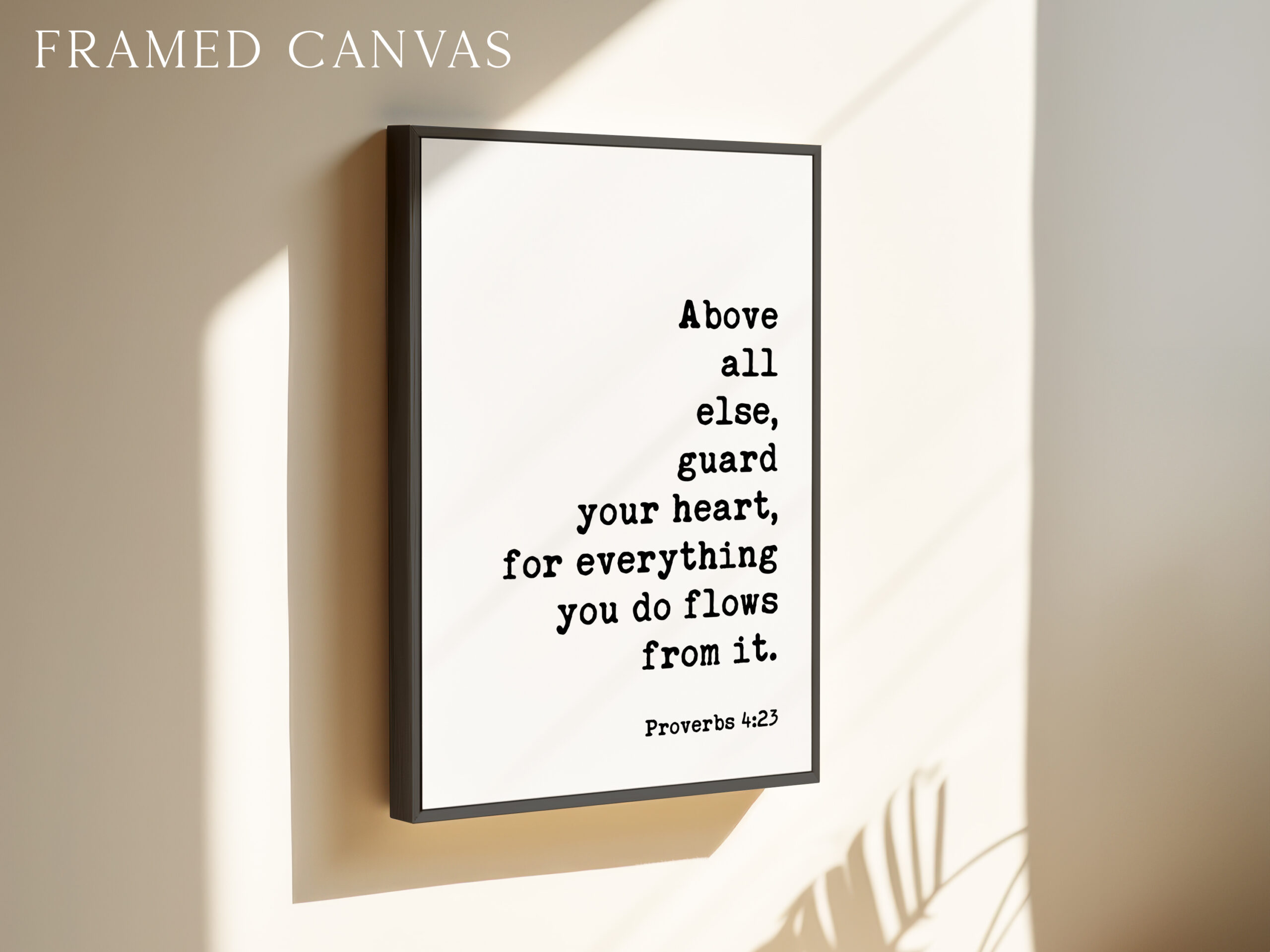 Proverbs 4:23 Art Print, Guard Your Heart Bible Verse Decor, Inspirational Christian Gift - Image 3