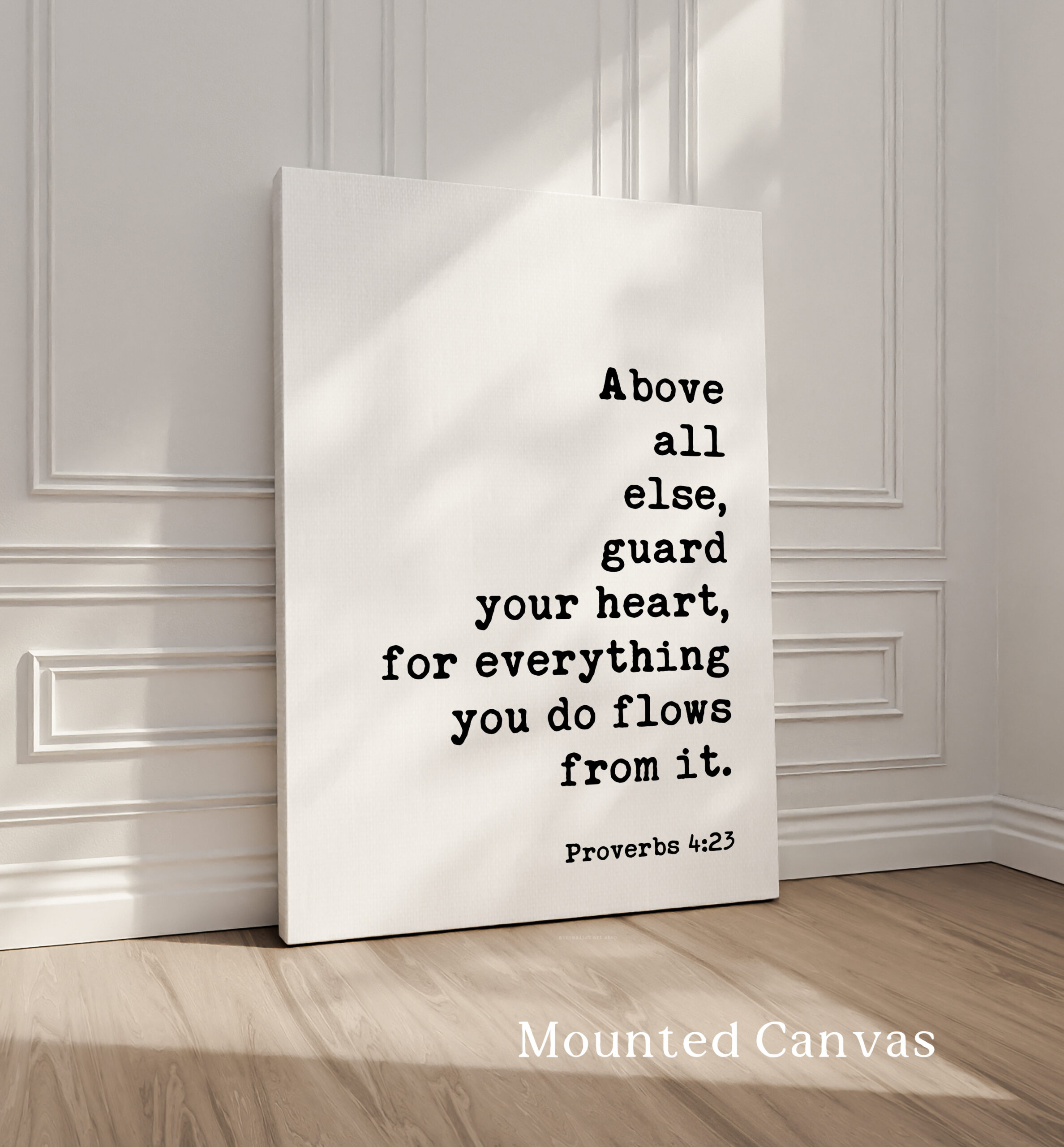 Proverbs 4:23 Art Print, Guard Your Heart Bible Verse Decor, Inspirational Christian Gift - Image 2