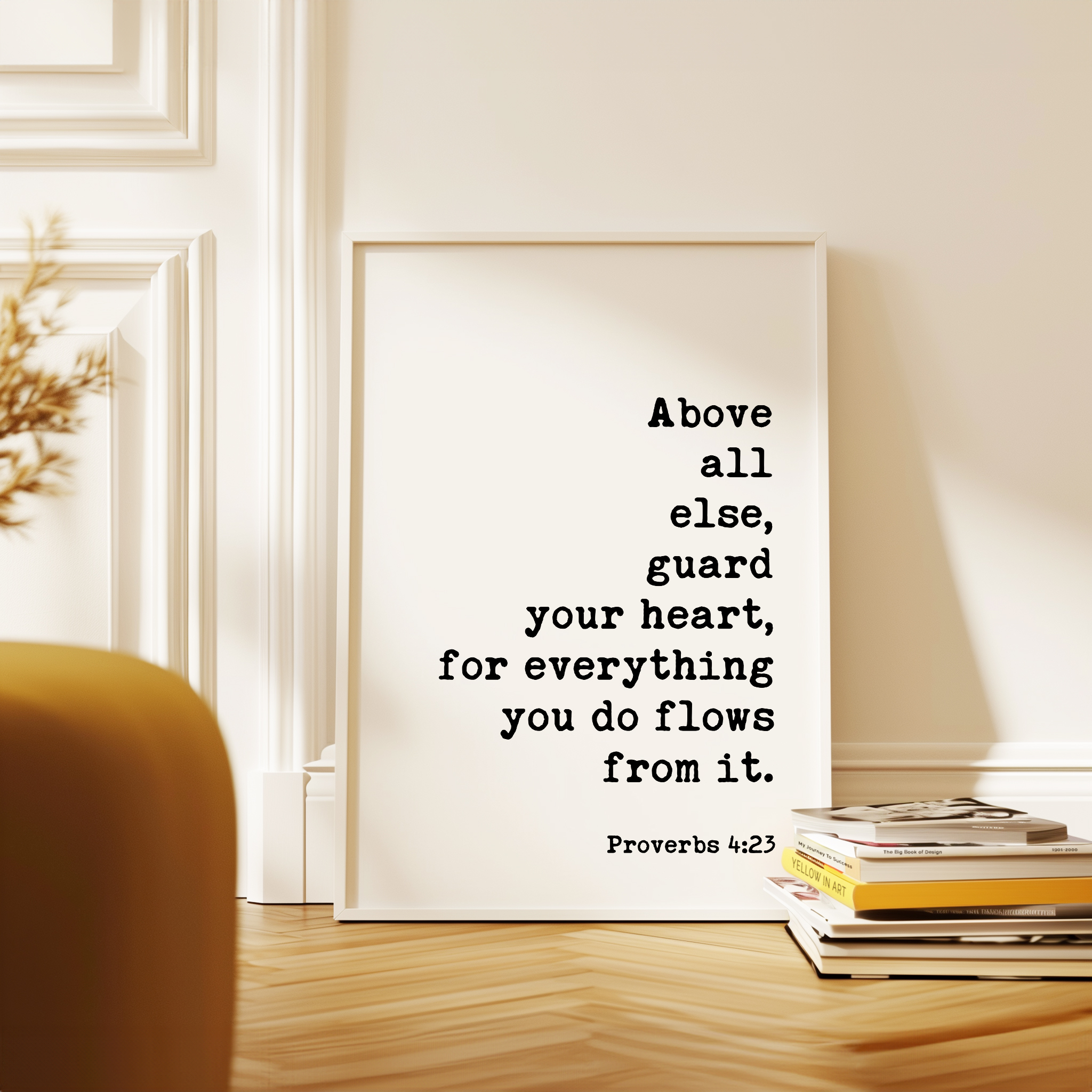Proverbs 4:23 Art Print, Guard Your Heart Bible Verse Decor, Inspirational Christian Gift - Image 13