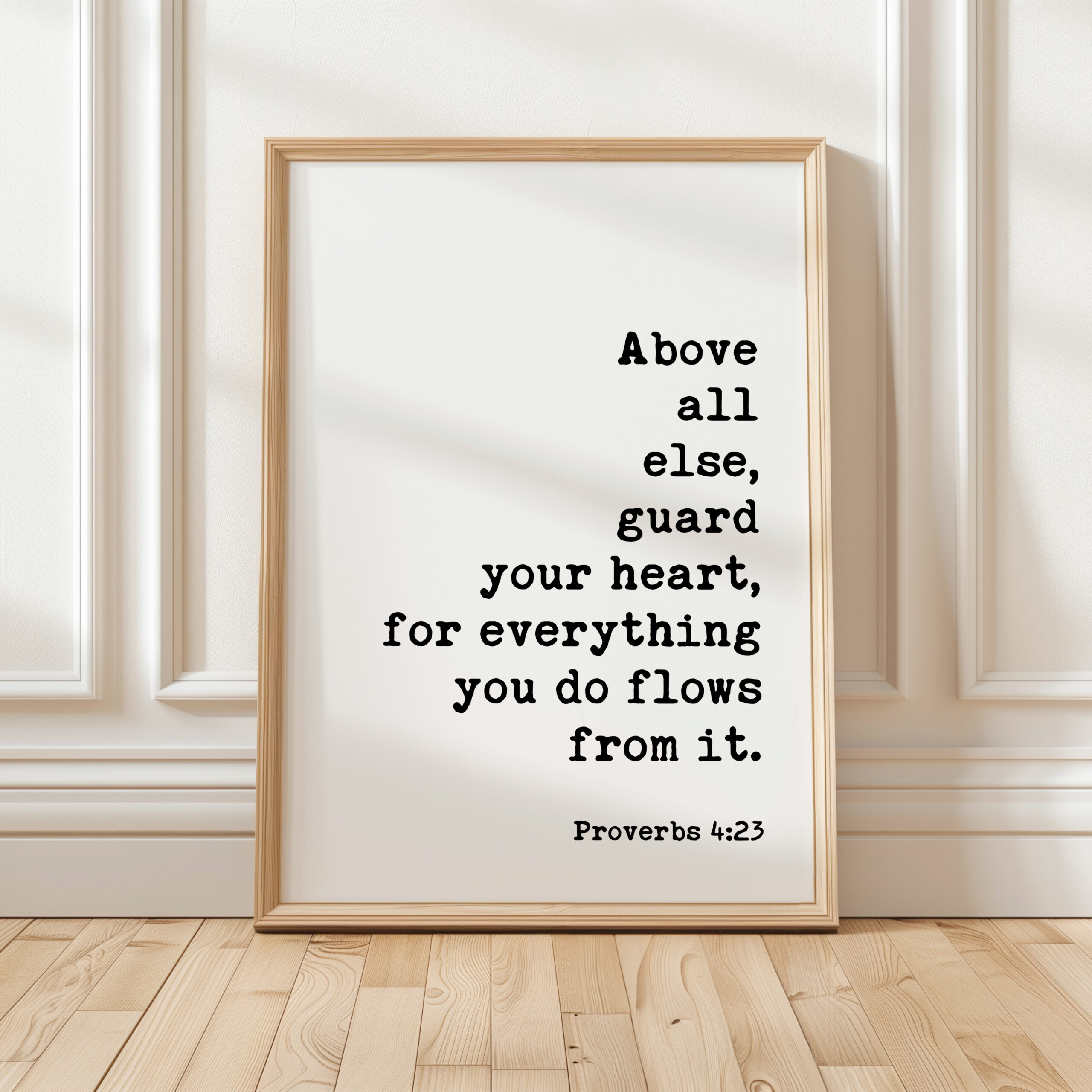 Proverbs 4:23 Art Print, Guard Your Heart Bible Verse Decor, Inspirational Christian Gift - Image 11