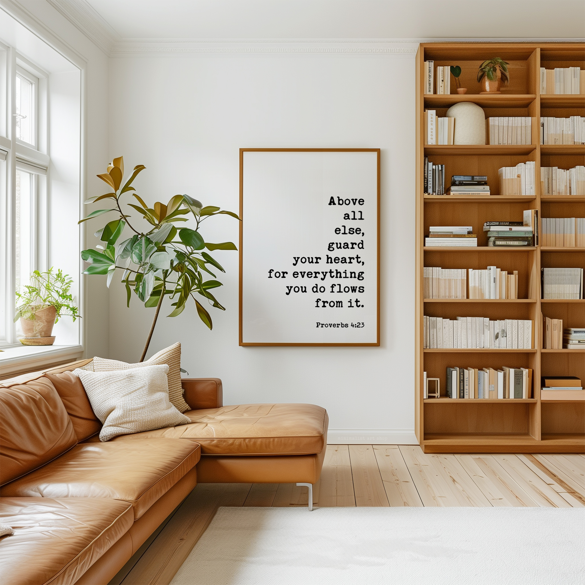 Proverbs 4:23 Art Print, Guard Your Heart Bible Verse Decor, Inspirational Christian Gift - Image 6