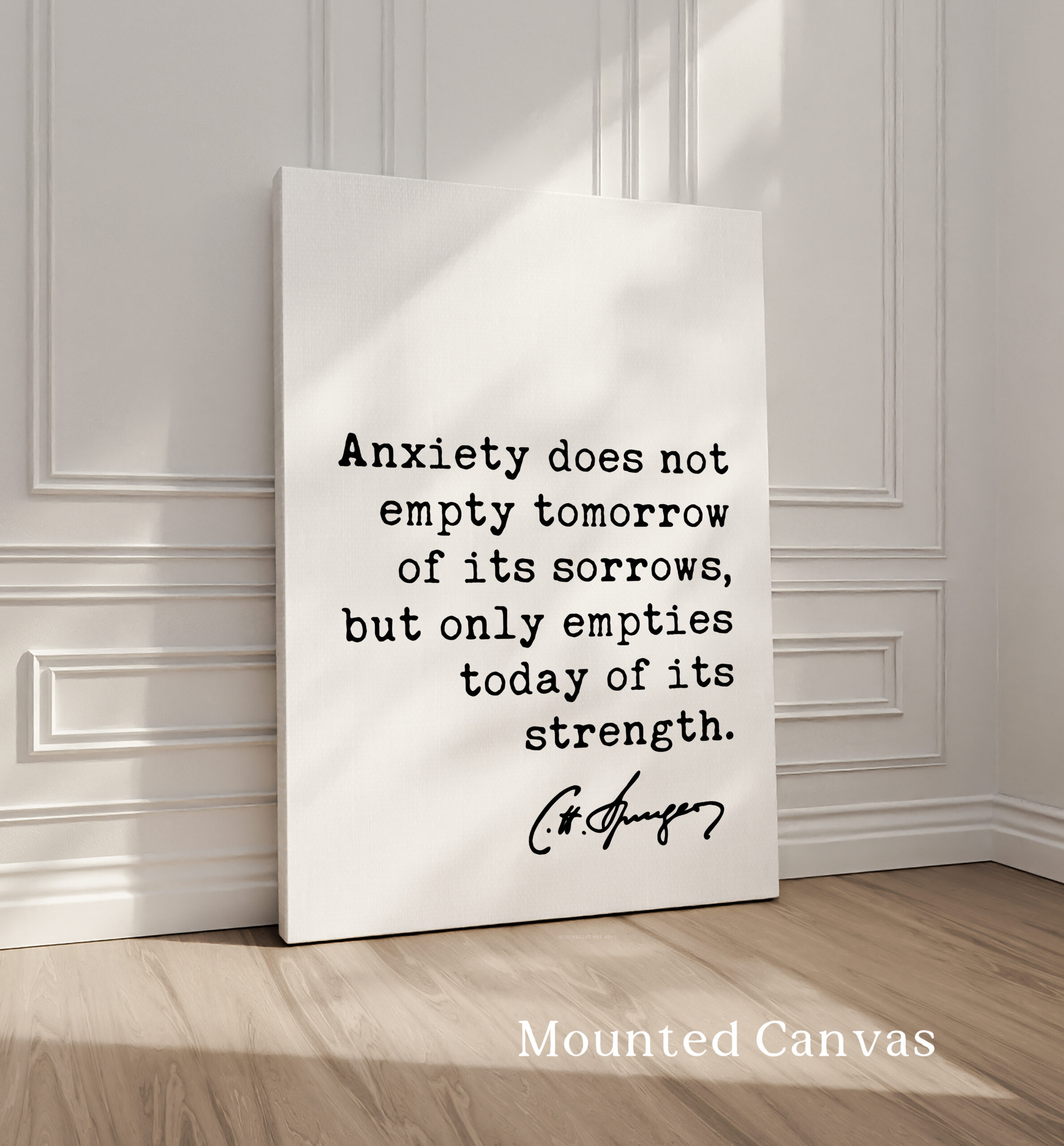 Anxiety Quote Print, Charles Spurgeon Quote, Inspirational Wall Art, Mental Wellness Decor, Encouragement Gift - Image 2