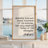 Anxiety Quote Print, Charles Spurgeon Quote, Inspirational Wall Art, Mental Wellness Decor, Encouragement Gift