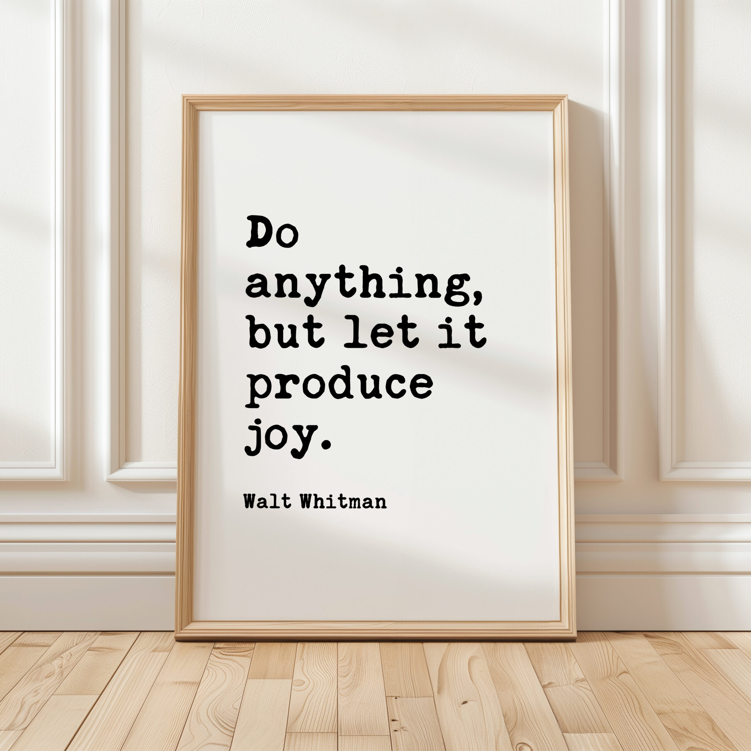 Walt Whitman Quote Print, Do Anything But Let It Produce Joy Wall Art, Inspirational Typography Decor - Image 11