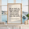 Great Gatsby Quote Wall Art, So We Beat On Print, F Scott Fitzgerald Literary, Bookish Decor, Reader Writer English Teacher Gift