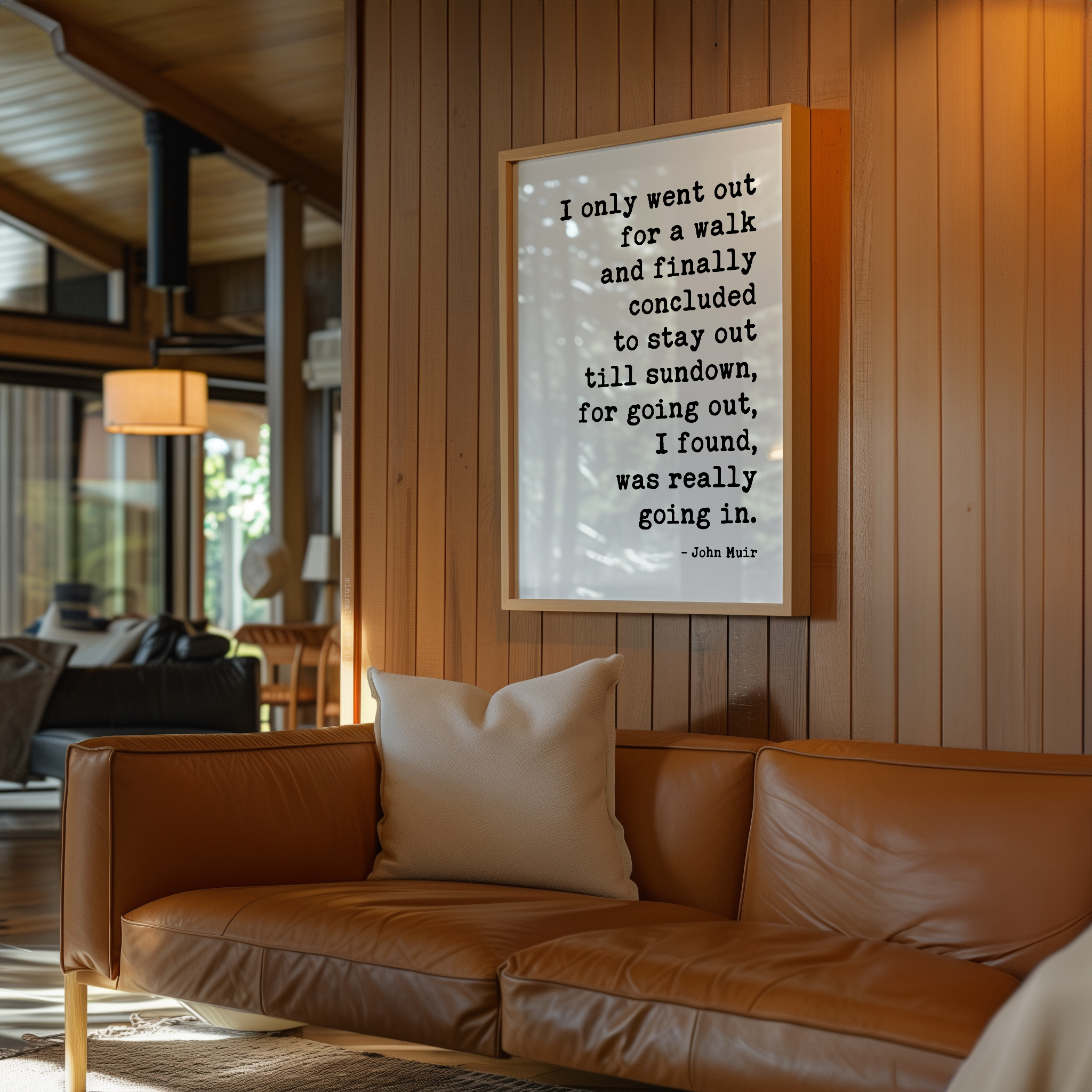 John Muir Quote Print, I Only Went Out for a Walk, Hiking Wall Art, Nature Lover Gift - Image 7