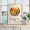 If I Had a Flower Print, Alfred Tennyson Quote, Minimalist Floral Garden Wall Decor