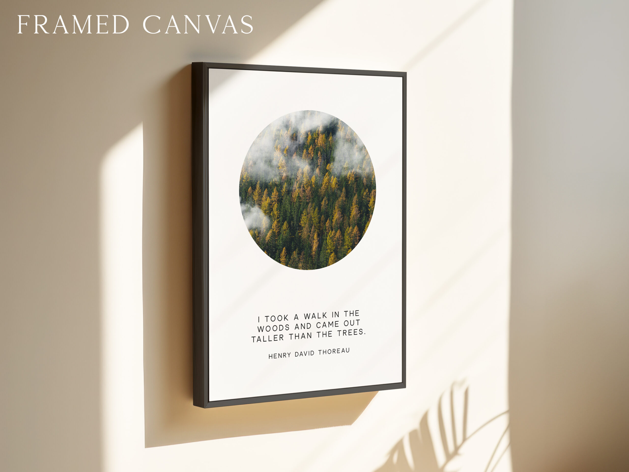 Henry David Thoreau Quote Print: "I Took a Walk in the Woods" Nature Wall Art - Image 3