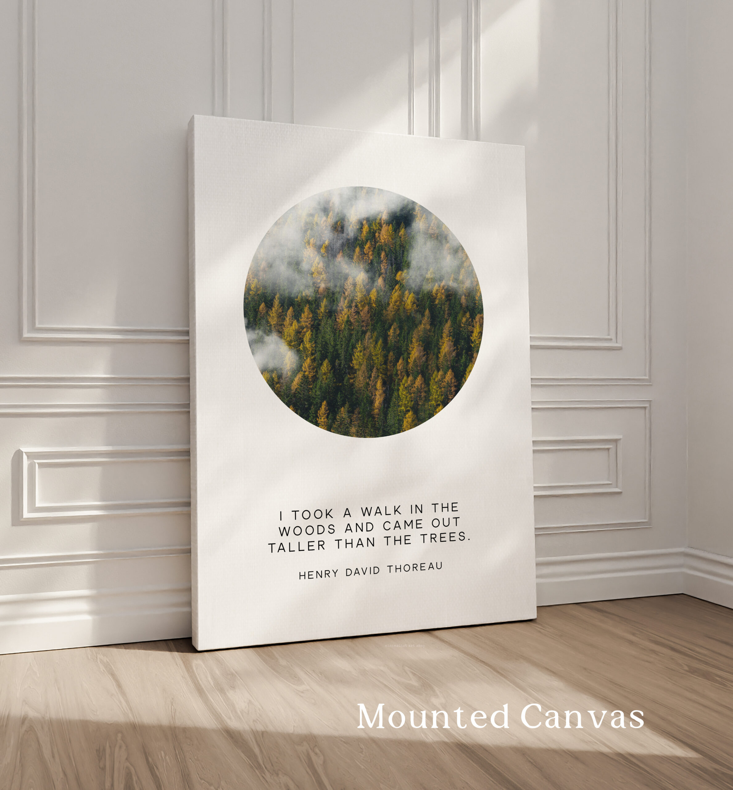 Henry David Thoreau Quote Print: "I Took a Walk in the Woods" Nature Wall Art - Image 2