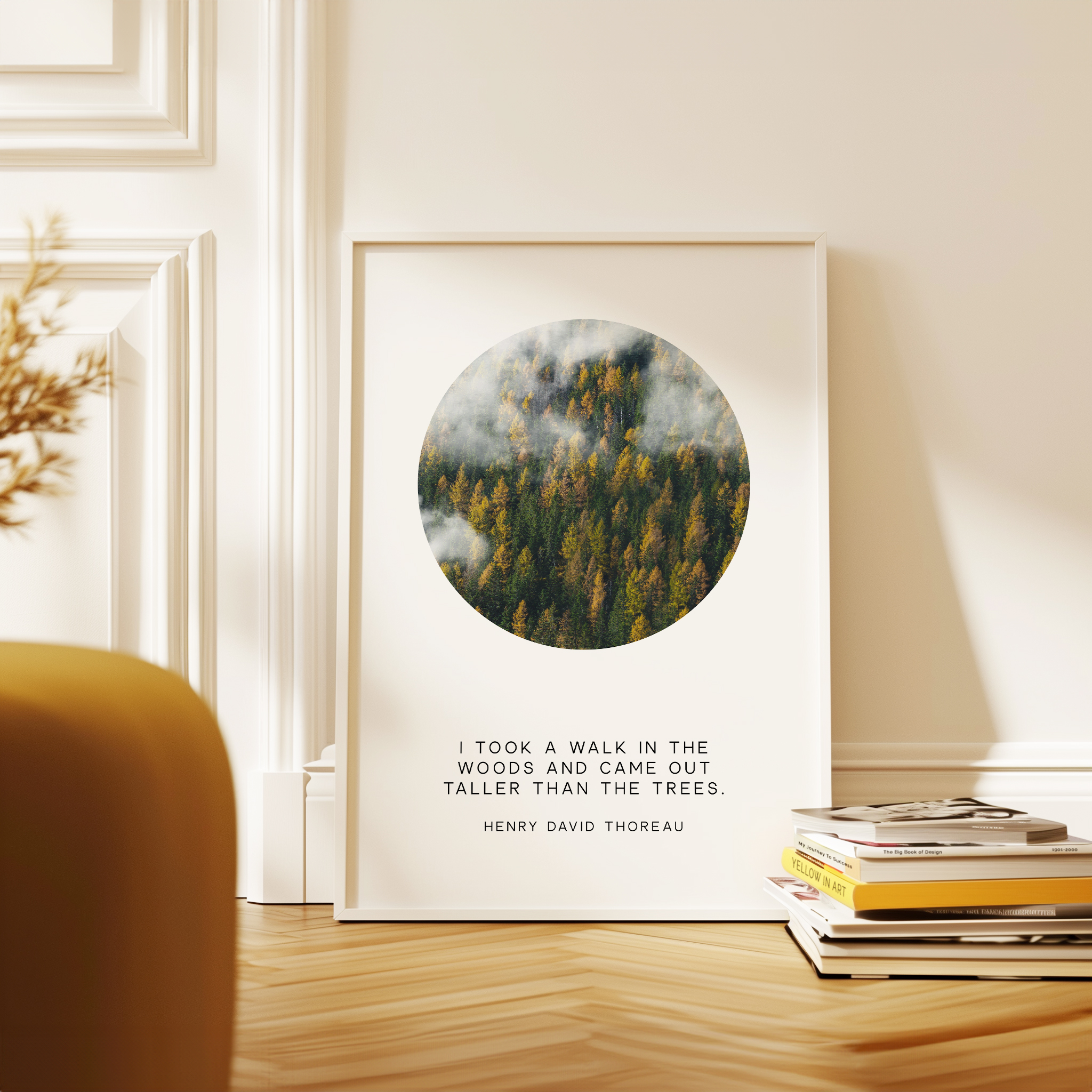 Henry David Thoreau Quote Print: "I Took a Walk in the Woods" Nature Wall Art - Image 10