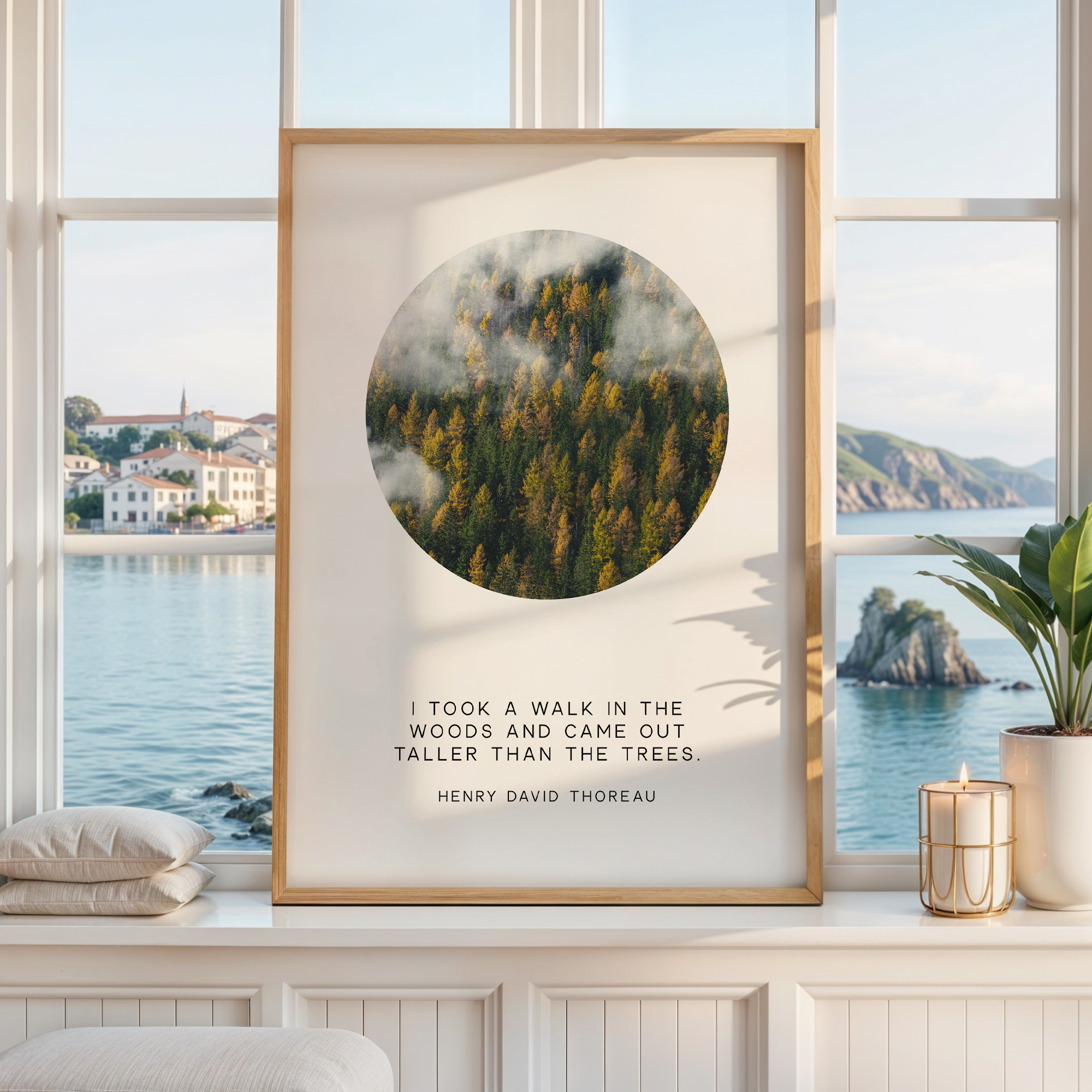 Henry David Thoreau Quote Print: "I Took a Walk in the Woods" Nature Wall Art - Image 6