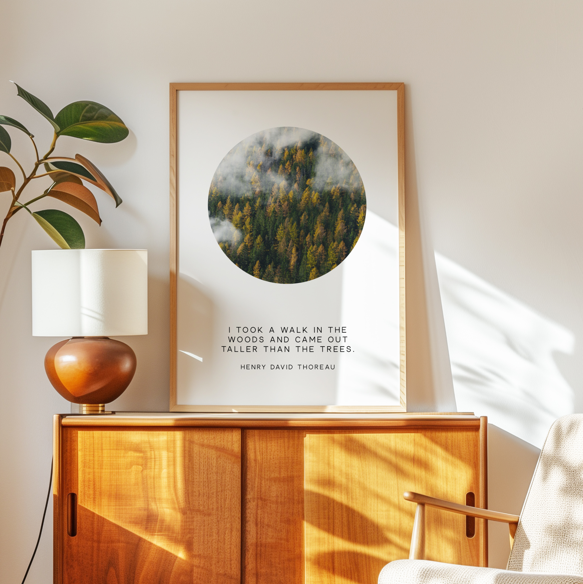 Henry David Thoreau Quote Print: "I Took a Walk in the Woods" Nature Wall Art - Image 7