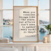 Virginia Woolf Quote Print, When You Consider Things Like the Stars, Literary Wall Art