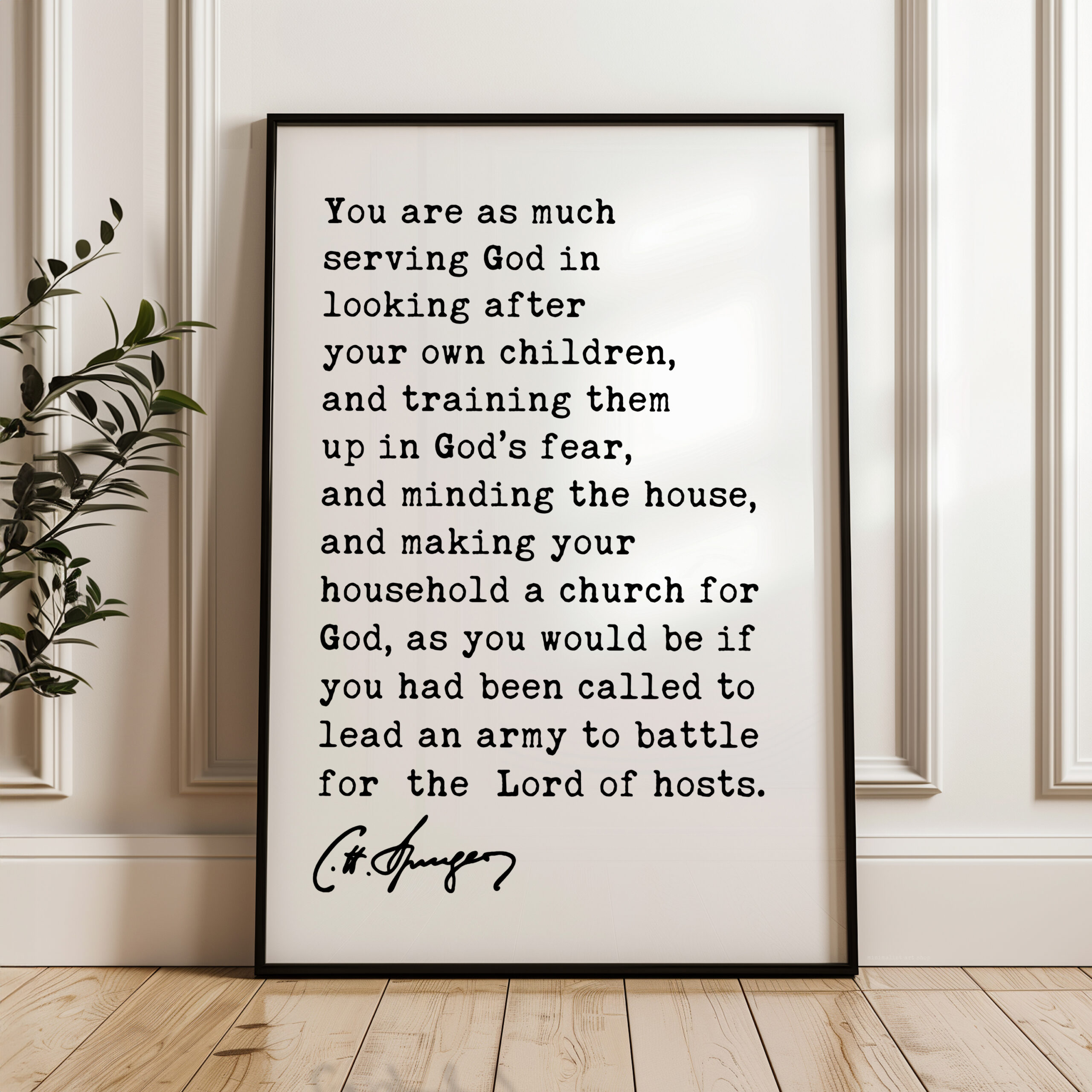 Charles Spurgeon Wall Art, Christian Parenting Quote, Motherhood Print, Faith Family Decor, Christian Gift - Image 11