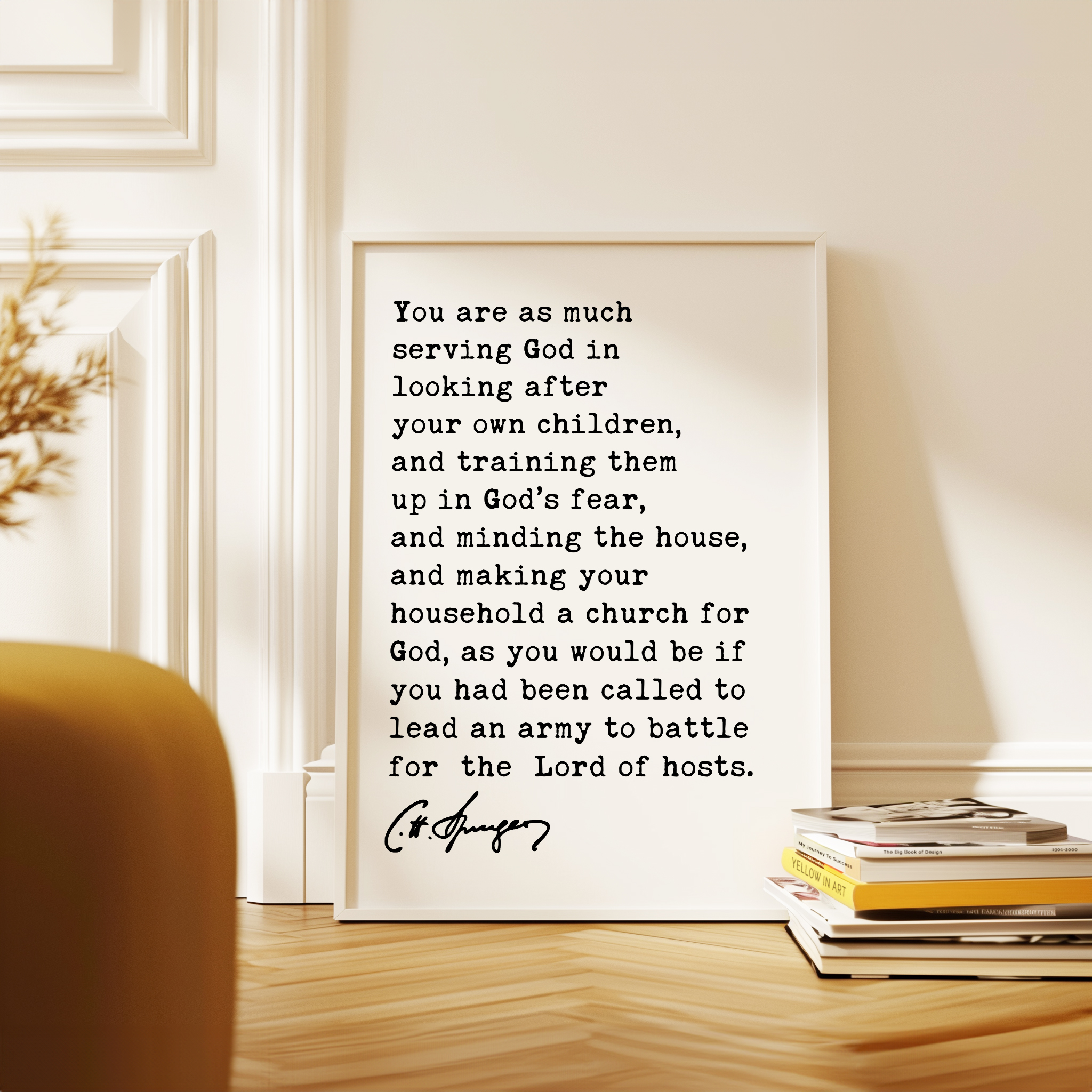 Charles Spurgeon Wall Art, Christian Parenting Quote, Motherhood Print, Faith Family Decor, Christian Gift - Image 10