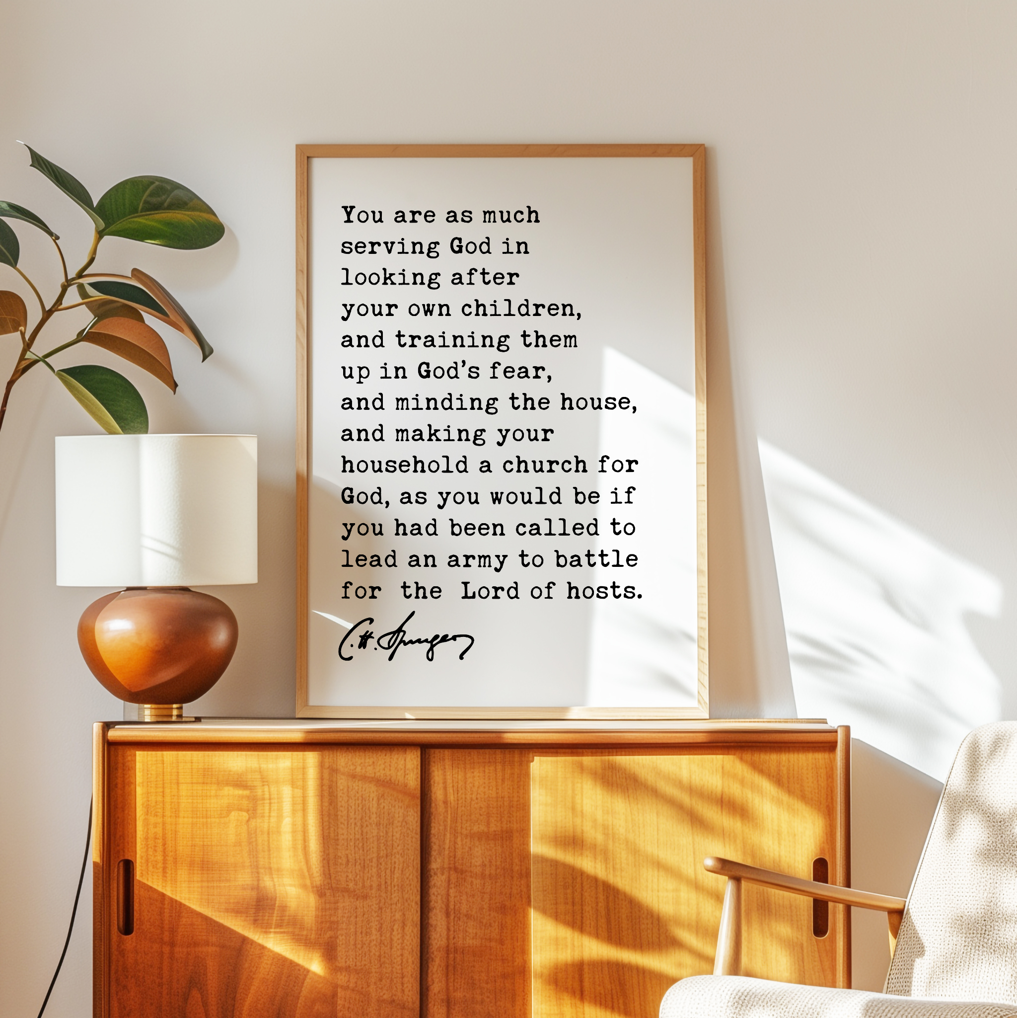 Charles Spurgeon Wall Art, Christian Parenting Quote, Motherhood Print, Faith Family Decor, Christian Gift - Image 9
