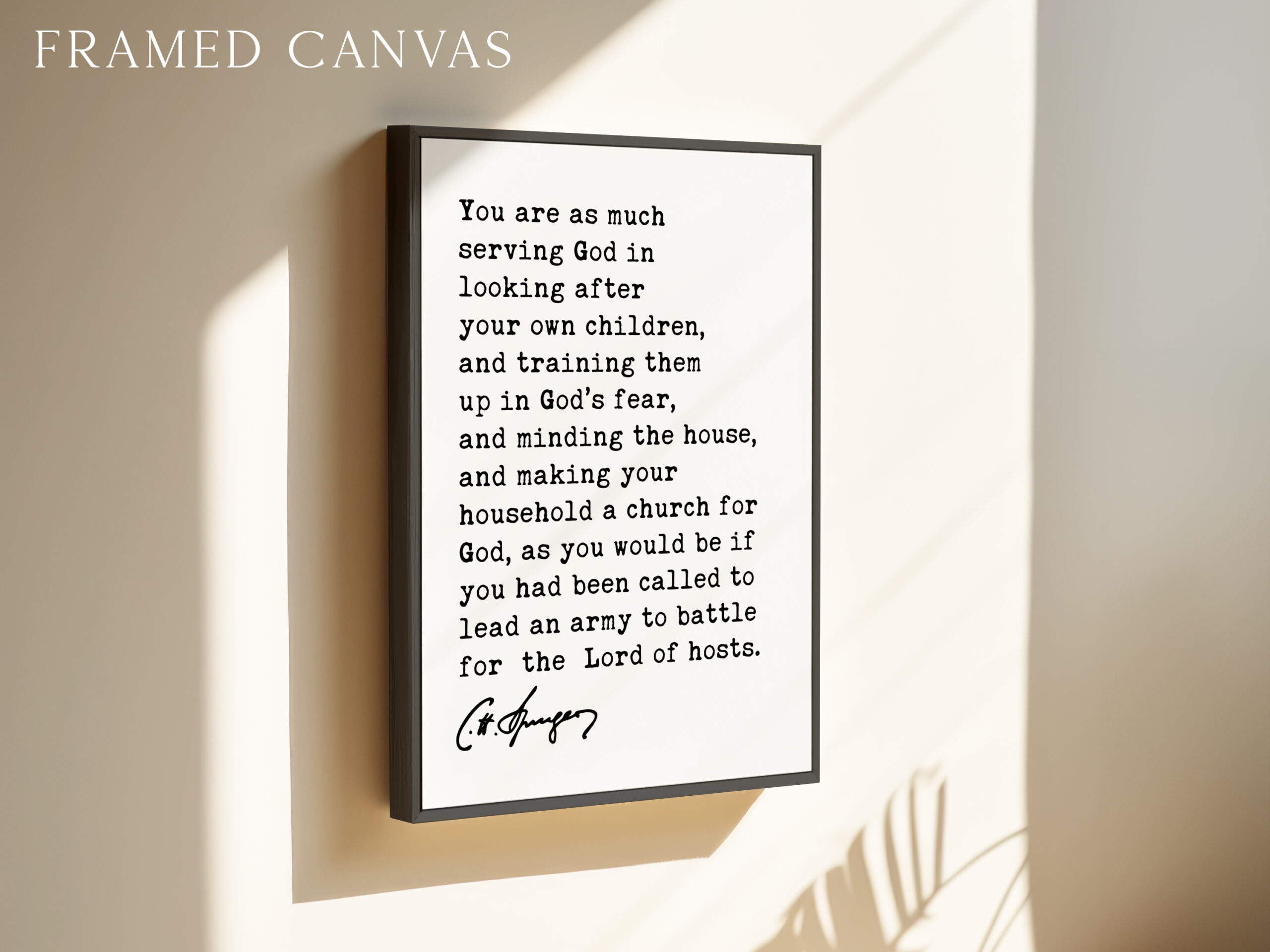 Charles Spurgeon Wall Art, Christian Parenting Quote, Motherhood Print, Faith Family Decor, Christian Gift - Image 3