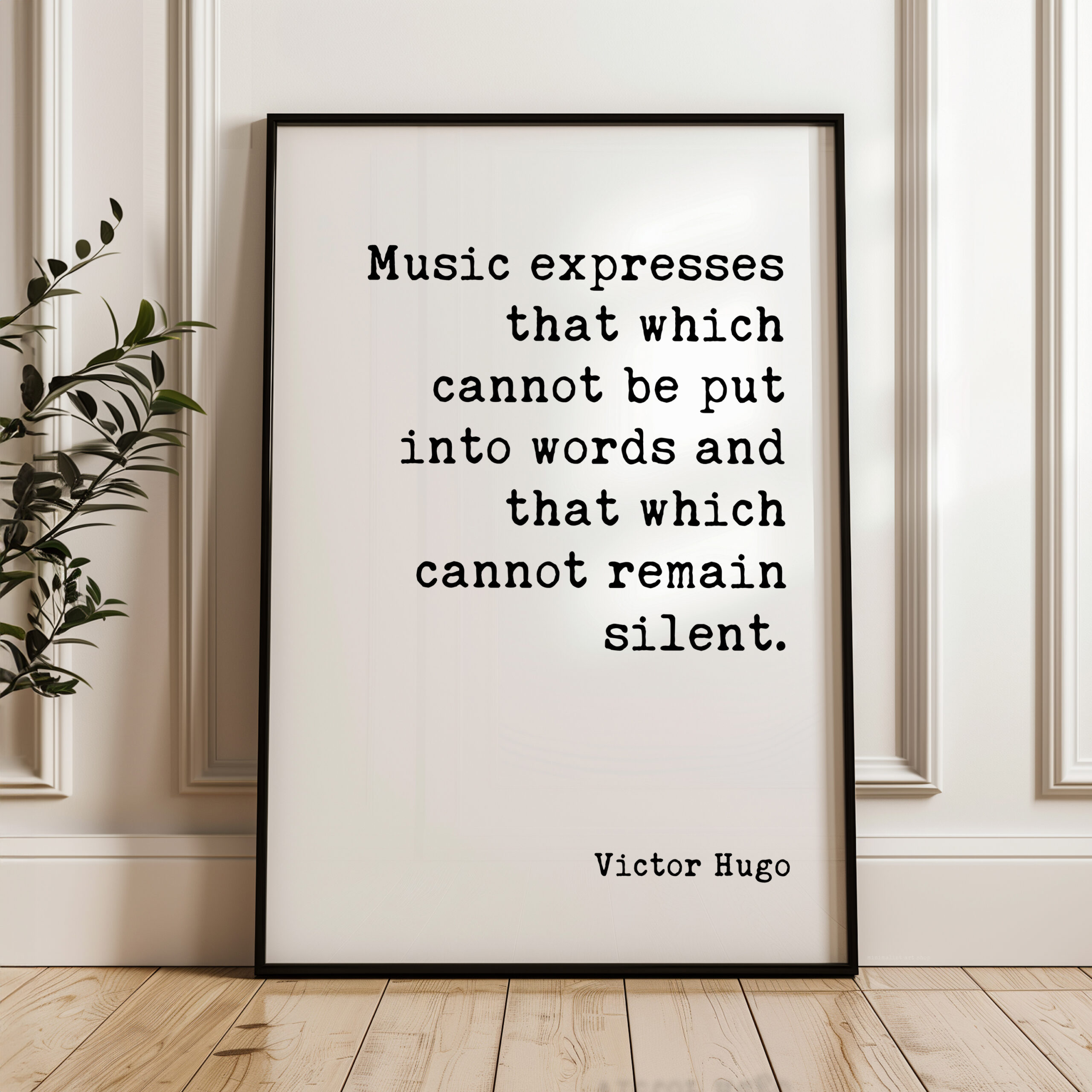 Victor Hugo Music Quote Print, Music Expresses That, Wall Art, Musician Gift, Typewriter Literary Decor - Image 11
