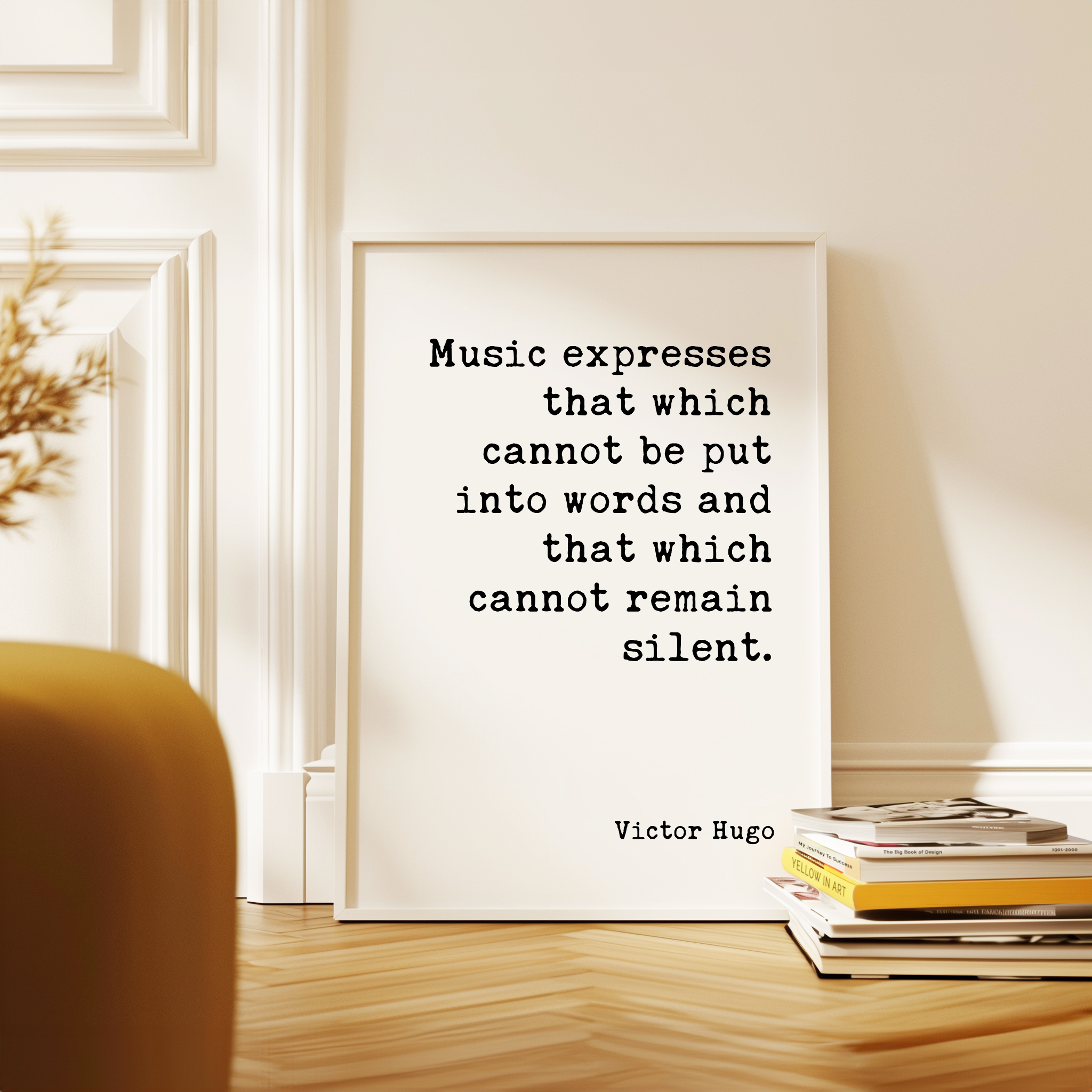 Victor Hugo Music Quote Print, Music Expresses That, Wall Art, Musician Gift, Typewriter Literary Decor - Image 10