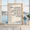 Victor Hugo Music Quote Print, Music Expresses That, Wall Art, Musician Gift, Typewriter Literary Decor Victor Hugo Music Quote Print, Music Expresses That, Wall Art, Musician Gift, Typewriter Literary Decor