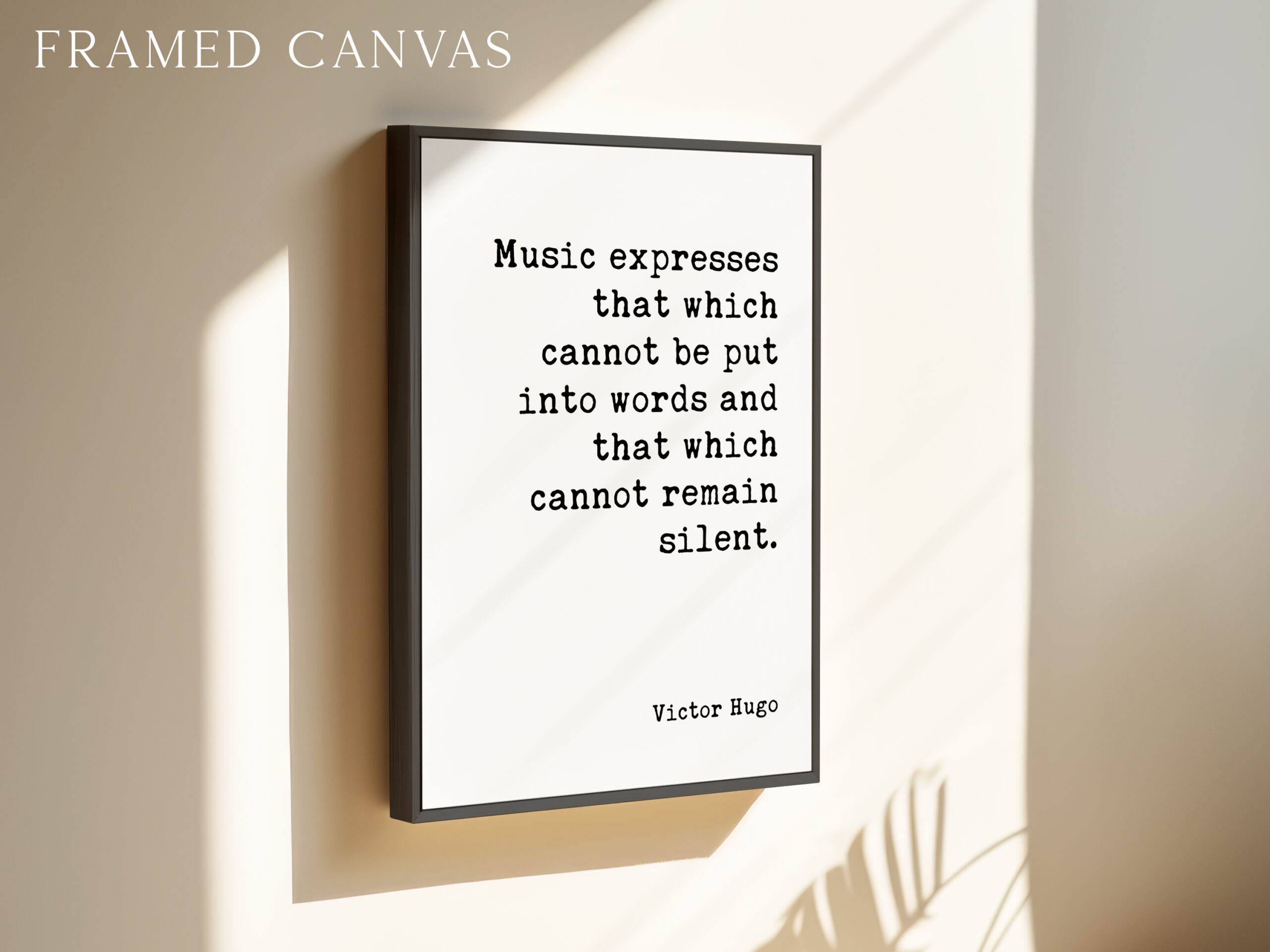 Victor Hugo Music Quote Print, Music Expresses That, Wall Art, Musician Gift, Typewriter Literary Decor - Image 3