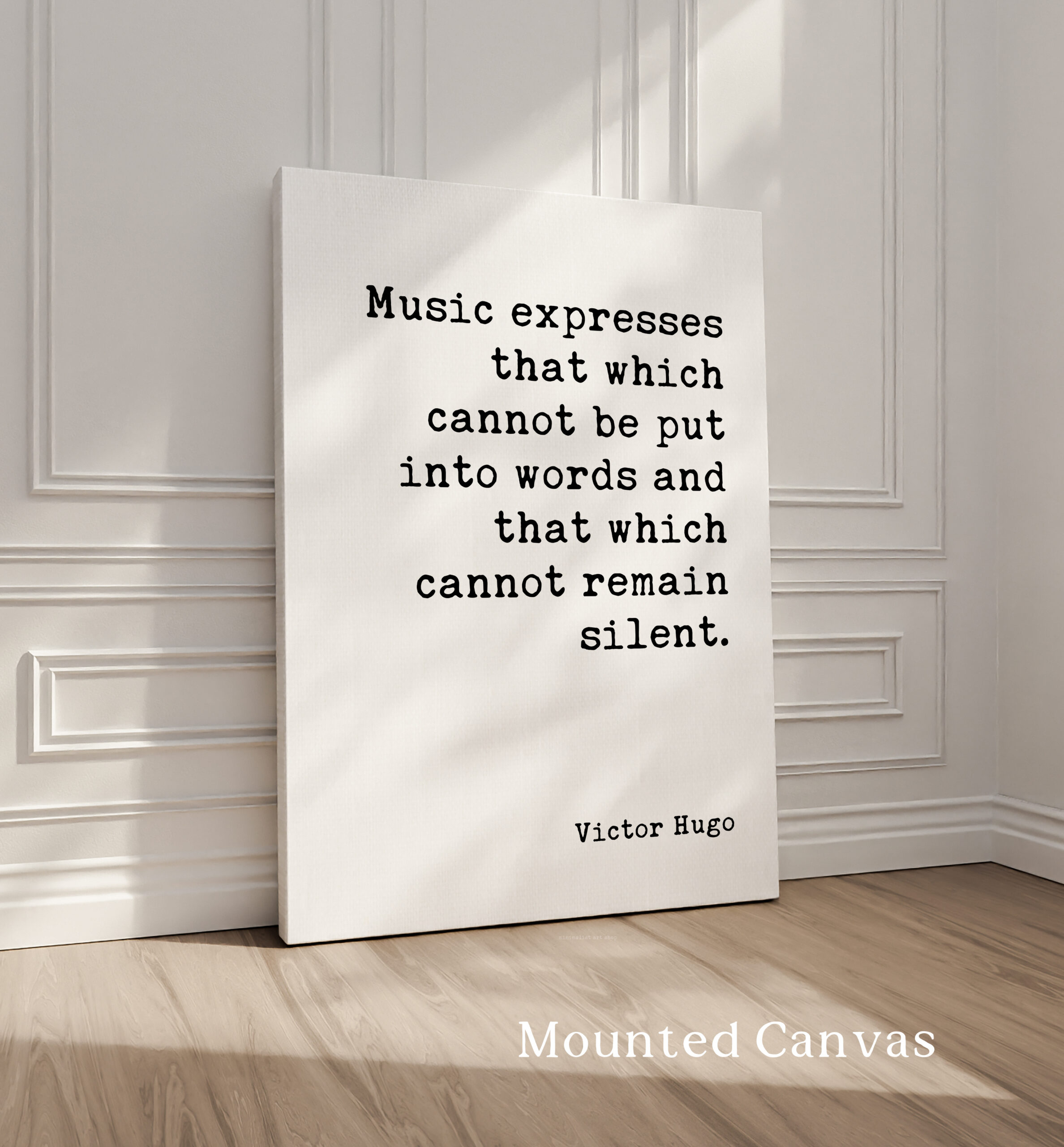 Victor Hugo Music Quote Print, Music Expresses That, Wall Art, Musician Gift, Typewriter Literary Decor - Image 2