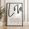 Love Is Patient Art Print, 1 Corinthians 13:4-8, Wedding Gift Love Is Patient Art Print, 1 Corinthians 13:4-8, Wedding Gift