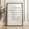 Joyce Kilmer Trees Poem Print, Literary Wall Art, Nature Poetry, Minimalist Typography Decor