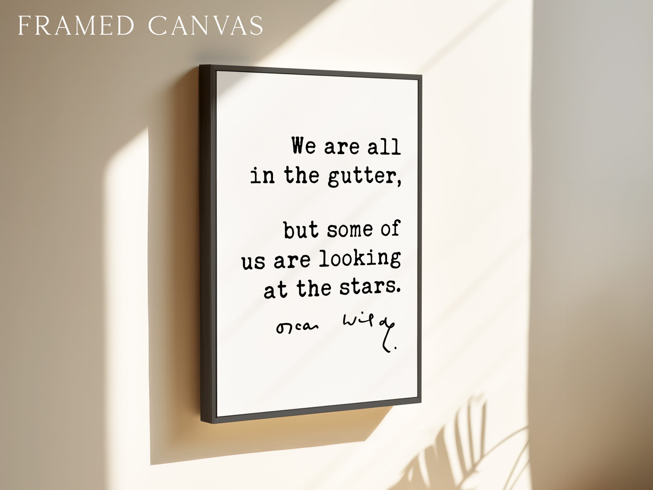 We are all in the gutter, but some of us are looking at the stars. • Oscar Wilde Quote • Lady Windermere’s Fan • Typography Art Print (1892) - Image 3