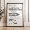 To love at all is to be vulnerable. C.S. Lewis Quote Typography Art Print