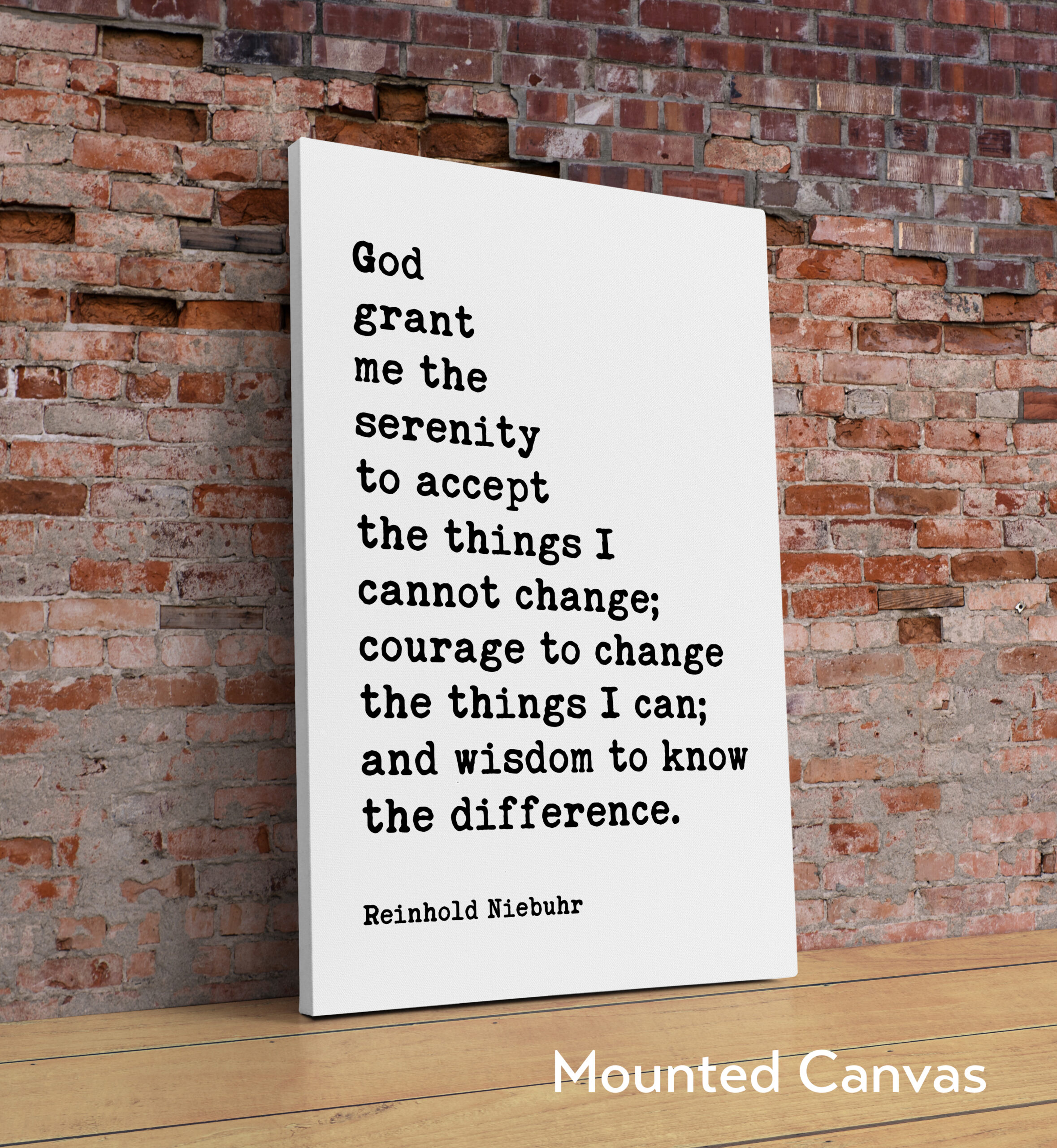 Serenity Prayer Typography Art Print - God Grant Me The Serenity To Accept The Things I Cannot Change. - Image 2