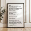 Fear - It Is Said That Before Entering The Sea - Kahlil Gibran Poem Typography Art Print