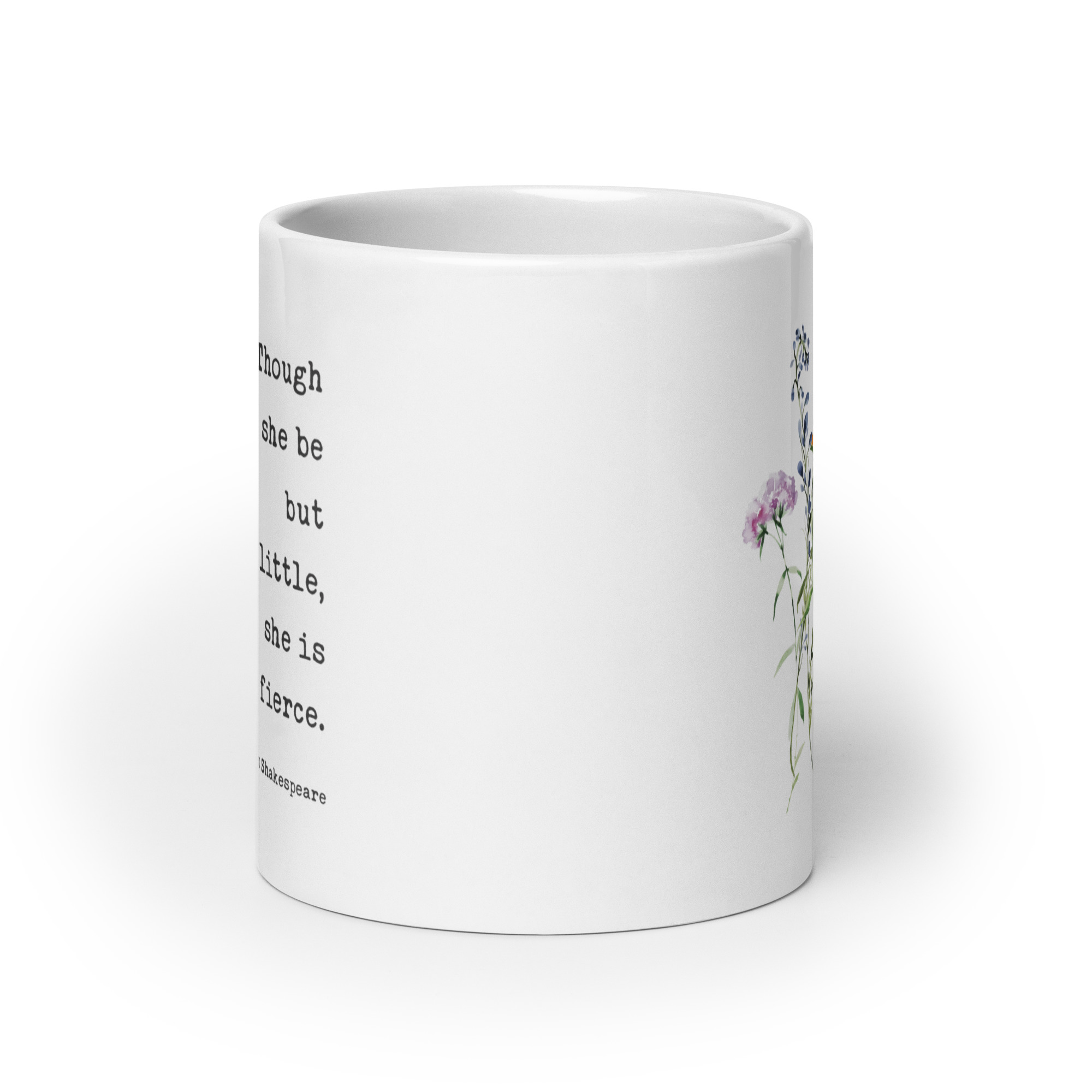 Though She Be But Little, She is Fierce Coffee Tea Mug - William Shakespeare Quote - A Midsummer Night's Dream - Image 7