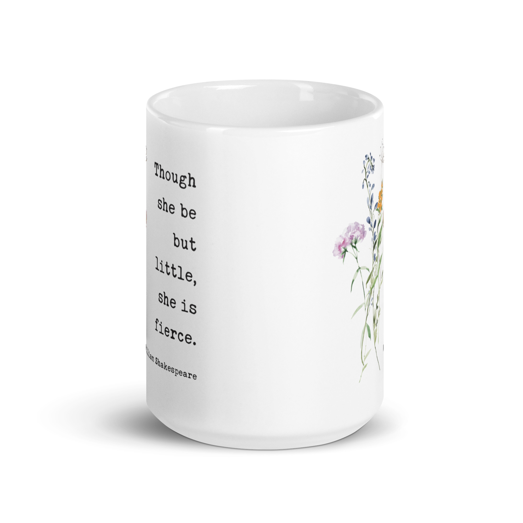Though She Be But Little, She is Fierce Coffee Tea Mug - William Shakespeare Quote - A Midsummer Night's Dream - Image 5