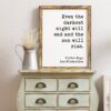 Even the darkest night will end and the sun will rise. - Victor Hugo, Les Misérables Quote Print Art, Optimism, Encouragement