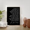 Ruth Bader Ginsburg Quote - I want to be remembered as someone... Typography Art Print