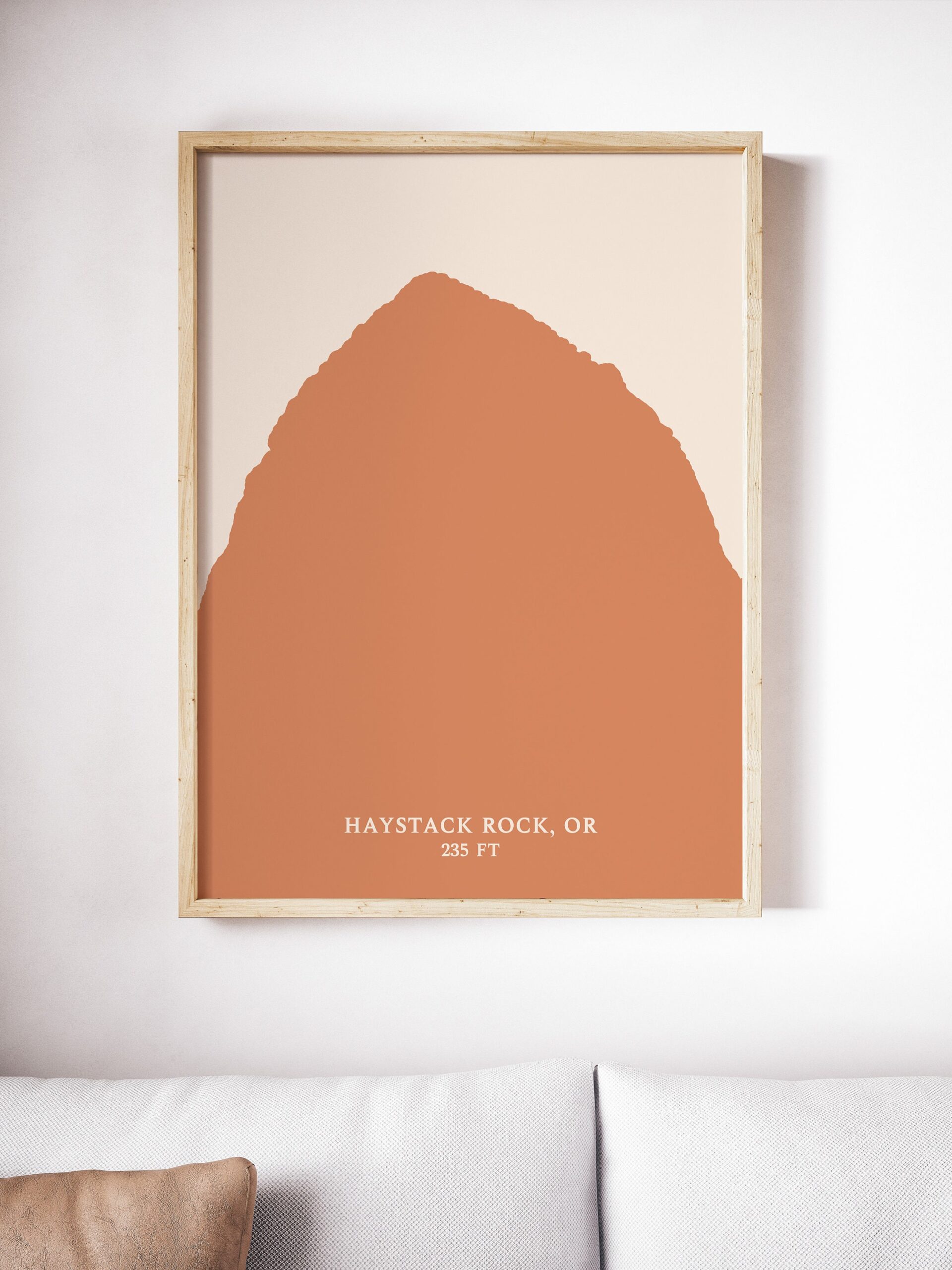 Haystack Rock Oregon Abstract Print - Cannon Beach Art - Oregon Art - PNW Art - Beach Art Decor - Abstract Minimalist Art - Image 2