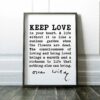 Oscar Wilde Quote - Keep love in your heart. A life without it is like a sunless garden when the flowers are dead. The consciousness.. Print Oscar Wilde Quote - Keep love in your heart. A life without it is like a sunless garden when the flowers are dead. The consciousness.. Print