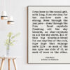 John Muir Quote I ran home in the moonlight, with long, firm strides; for the sun-love made me strong. Art Print - A Hike in Yosemite John Muir Quote I ran home in the moonlight, with long, firm strides; for the sun-love made me strong. Art Print - A Hike in Yosemite
