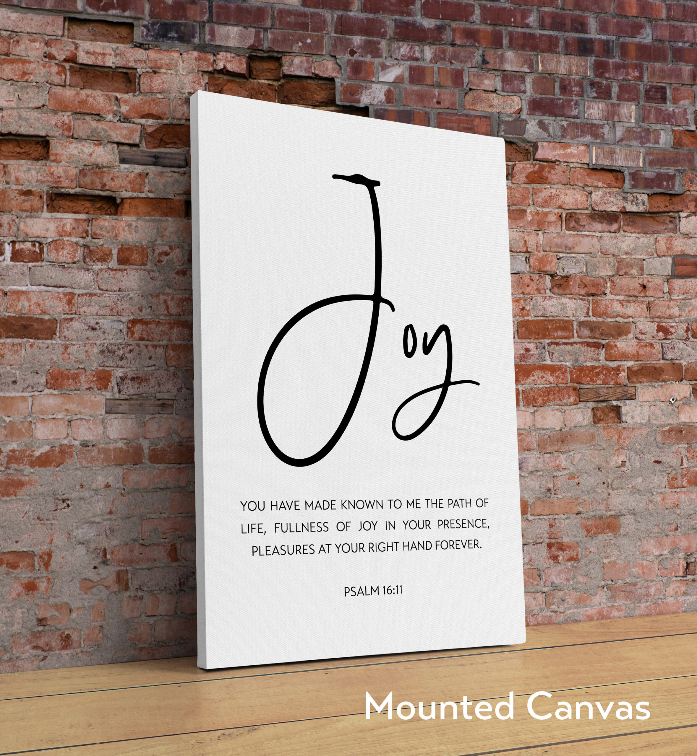 Psalm 16:11 Fullness Of Joy In Your Presence Art Print - Religious Scripture - Bible Verse Art - Modern Wall Art - Image 2