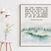 Deuteronomy 31:8 The LORD himself goes before you and will be with you;  Do not be afraid; Bible Verse - Christian Wall Art - Watercolor Art
