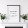 Love Never Fails, Love is Patient, Love is Kind. 1 Corinthians 13:4-8, Bible Verse, Scripture Art, Wedding Quotes Art, Wedding Gift Art