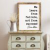 Bram Stoker Dracula Quote Art Print - We learn from failure, not from success! - Entrepreneur, Nursery Room, Office Wall Decor, Inspire Bram Stoker Dracula Quote Art Print - We learn from failure, not from success! - Entrepreneur, Nursery Room, Office Wall Decor, Inspire