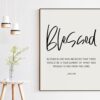 Blessed Is She Who Believed That There Would Be A Fulfillment Luke 1:45 Art Print - Religious Scripture - Bible Verse Art - Gift for Her