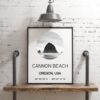 Cannon Beach Oregon with GPS Coordinates Art Print - Office - Home Decor - Restaurant - Apartment - Condo - Typography Cannon Beach Oregon with GPS Coordinates Art Print - Office - Home Decor - Restaurant - Apartment - Condo - Typography