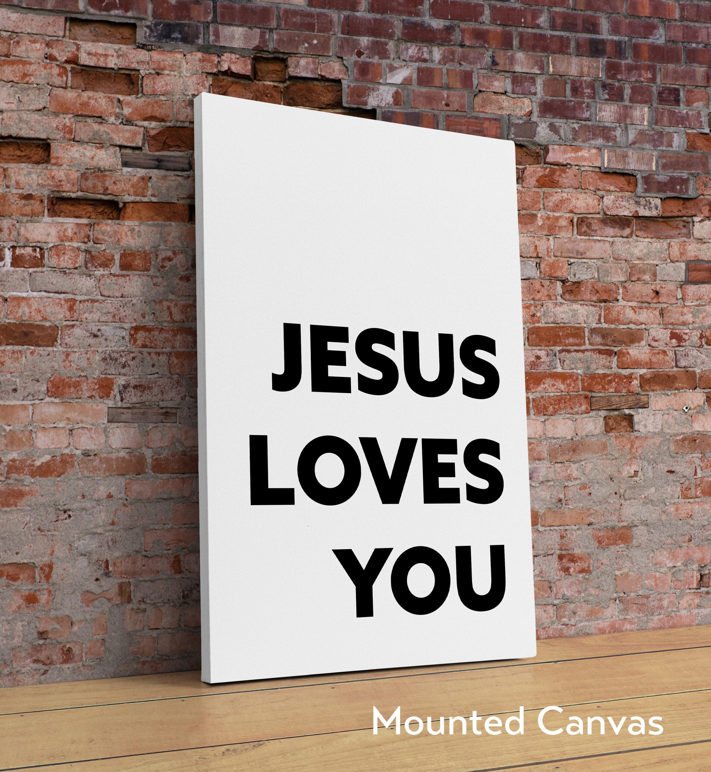 Jesus Loves You Typography Art Print - Faith - Religious - Nursery Wal Art - Spiritual - Inspirational - Affirmation - Wall Art - Image 2