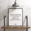 Beauty surrounds us, but usually we need to be walking in a garden to know it. - Rumi Typography Print - Home Wall Decor - Minimalist Decor Beauty surrounds us, but usually we need to be walking in a garden to know it. - Rumi Typography Print - Home Wall Decor - Minimalist Decor